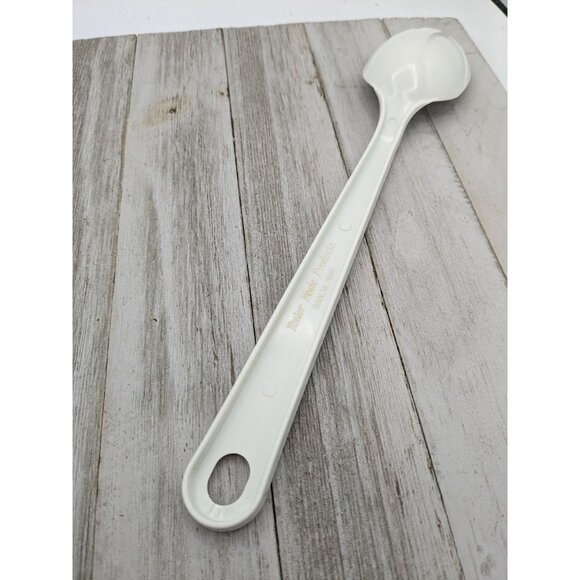 Tailor Made Products #2 White Nylon Plastic Slotted Spoon Fork Spork 11 1/2" - Picture 6 of 8